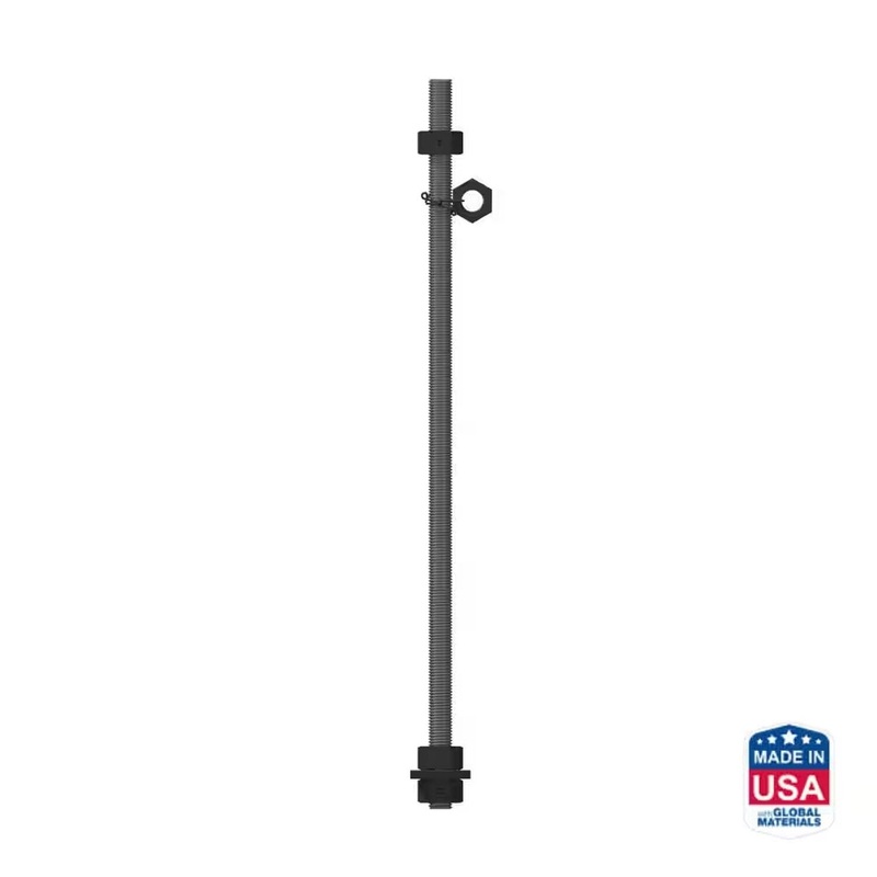 Simpson SSWAB1X36HS-U Strong-Wall 1 x 36 Steel Anchor Bolt with Un-peened Compression Nut for Concrete Shearwall Anchorage