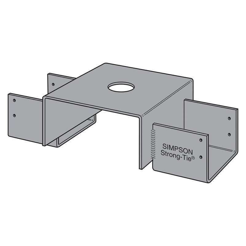 Simpson GHD46-8 Strong-Tie Top-Flange Saddle Hanger for 4×6 Girders, 8 Foundation Wall