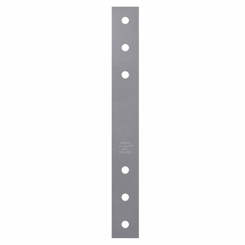Simpson HST3 Strong-Tie Heavy Strap Tie 3 x 25-1/2 3-Gauge for Wood-to-Wood Connections