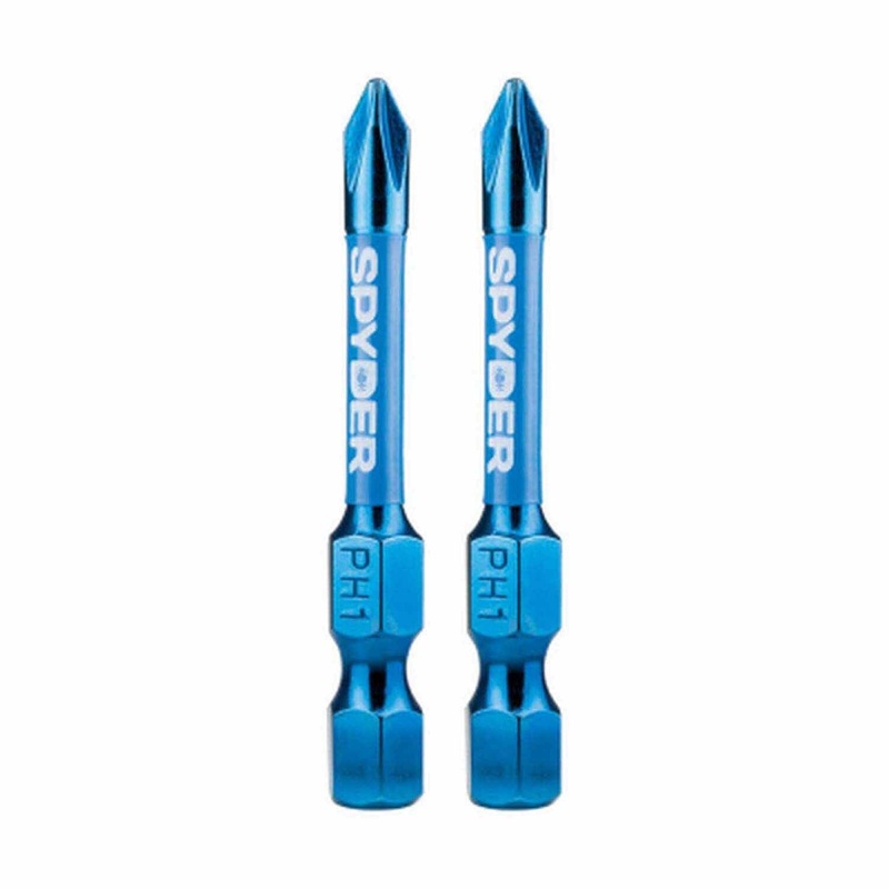 Spyder 19045 2-Inch PH1 Impact Driver Bit (2-Pack)