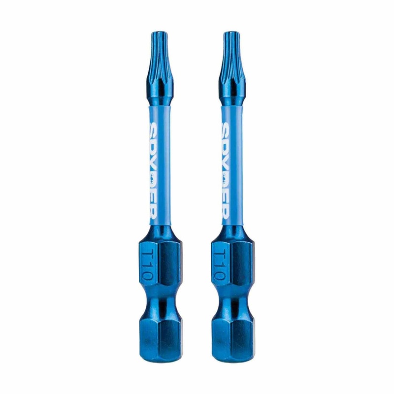 Spyder 19051 2-Inch T10 Impact Driver Bit (2-Pack)