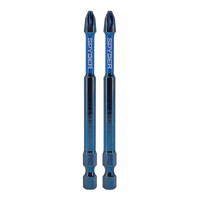 Spyder 19057 3-1/2-Inch PH2 Impact Driver Bit (2-Pack)