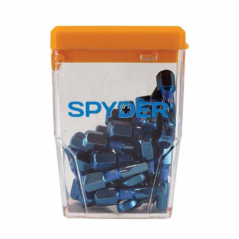 Spyder 19074 1-Inch SQ2 Impact Driver Bit (25-Pack)