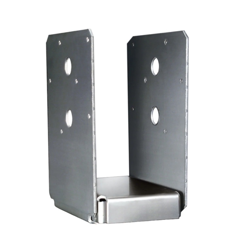 Simpson ABU46SS Strong-Tie Stainless Steel Adjustable Standoff Post Base for 4×6 – Corrosion Resistant Concrete Connector