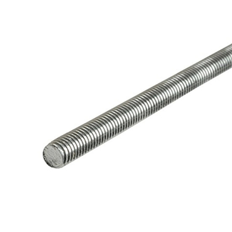 Simpson ATR1X12ZP Strong-Tie Zinc-Plated 1 x 12 All-Thread Rod for Concrete Anchoring and Tension Transfer