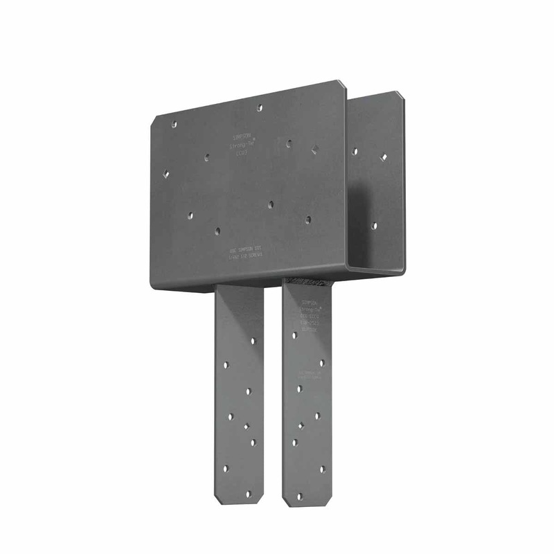Simpson CCQ3-4SDS2.5 Strong-Tie Column Cap for 3-1/8 Beam and 4x Post with SDS Screws