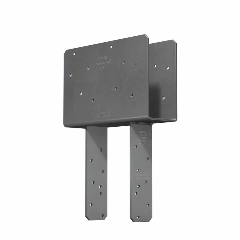 Simpson CCQ3-6SDS2.5 Strong-Tie Column Cap for 3-1/8 Beam, 6x Post with SDS Screws