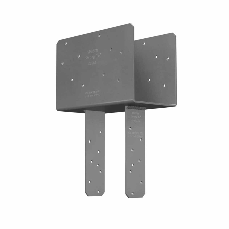 Simpson CCQ66SDS2.5-R Strong-Tie Column Cap for 6x Beam, 6x Post with SDS Screws