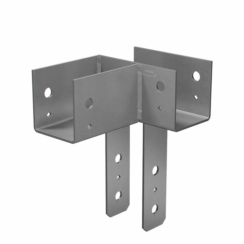 Simpson ECCLL666 Strong-Tie L-Shape End Column Cap for 6x Beams and 6x Post, Skewed Left