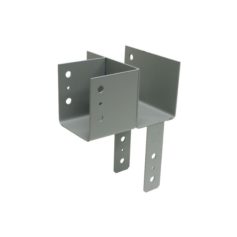 Simpson ECCLR464 Strong-Tie L-Shape End Column Cap for 4x Beams, 6x Post, Skewed Right – Heavy-Duty Steel Connector for Wood Construction