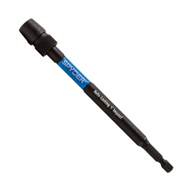 Spyder 19082 6-Inch 1/4-Inch x 1/4-Inch Locking Impact Bit Driver Holder