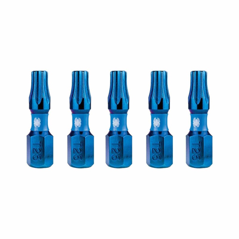 Spyder 19086 1-Inch T25 Impact Driver Bit (5-Pack)