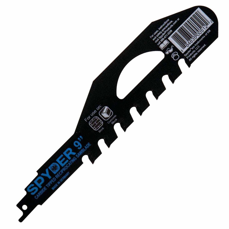 Spyder 200209 9-Inch 2-TPI Demolition TCT Reciprocating Saw Blade