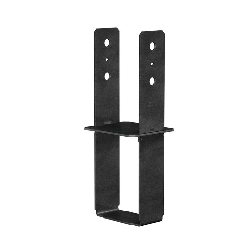 Simpson CB44PC  4×4 Column Base Black Powder-Coated for Wood-to-Concrete Connections
