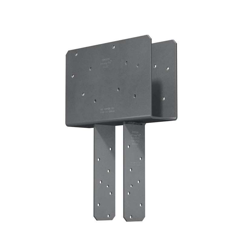 Simpson CCQ5-6SDSROTHDG Strong-Tie Simpson Heavy-Duty Column Cap for 5-1/8 Beam to 6x Post Wood Connections