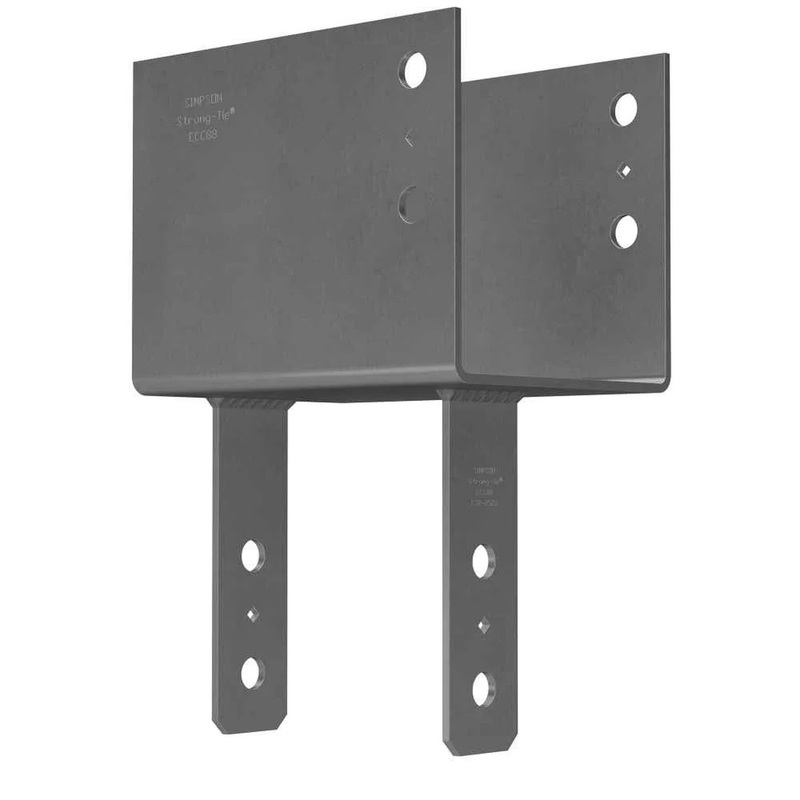 Simpson ECC94 Strong-Tie Simpson End Column Cap for 9x Beam to 4x Post – Heavy-Duty Steel Connector