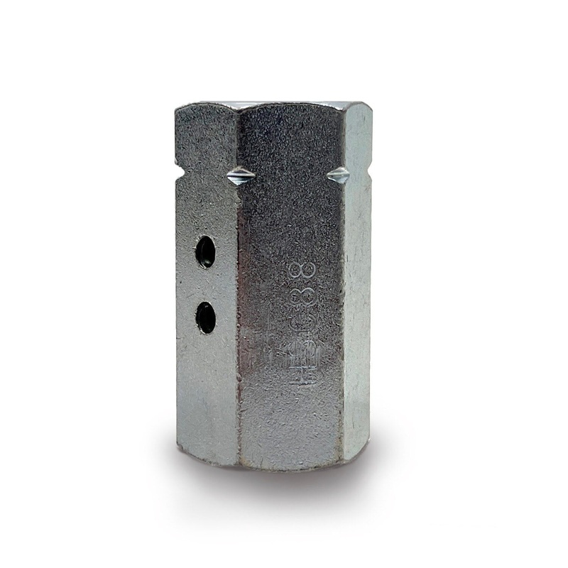 Simpson HSCNW1 Strong-Tie High-Strength 1 Coupler Nut with Witness Hole for Threaded Rod Connections