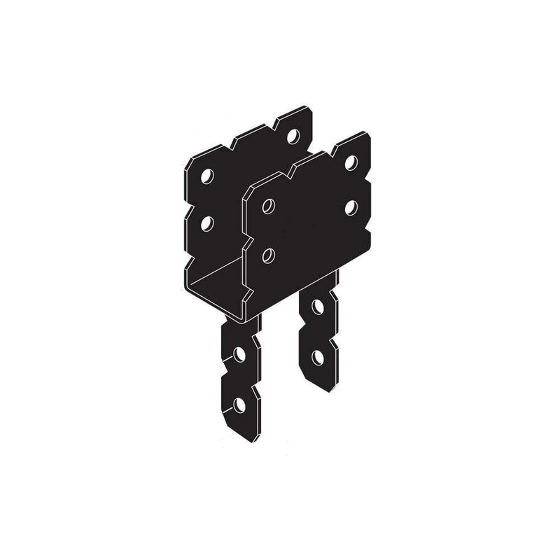 Simpson OCC66 Strong-Tie 6×6 Ornamental Column Cap Black Powder Coated for Wood-to-Wood Connections