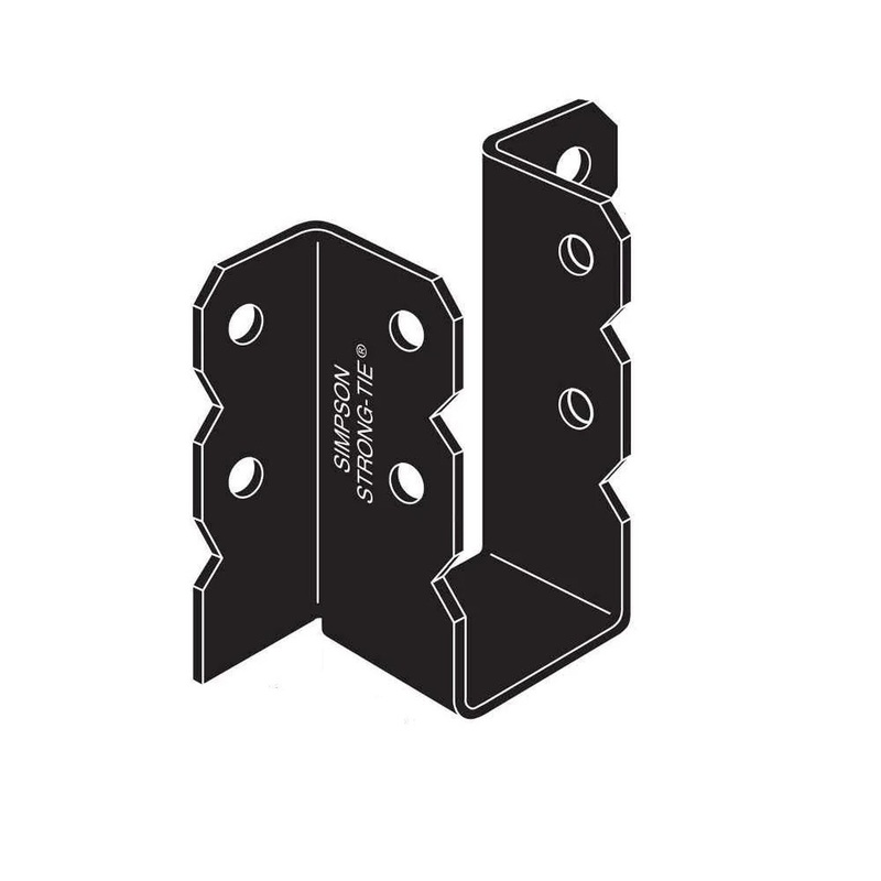 Simpson OU68 Strong-Tie Ornamental 6×8 Joist Hanger Black Powder Coated for Decorative Wood Connections