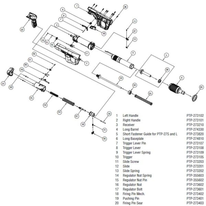 Simpson PTP-273203 Strong-Tie Slide Screw Replacement Part for PTP-27L Tool
