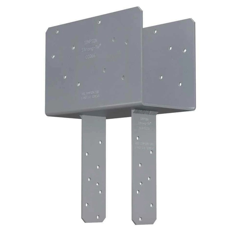 Simpson CCQ106SDS2.5 Strong-Tie Simpson Heavy-Duty Column Cap with SDS Screws for 10x Beam to 6x Post Connections