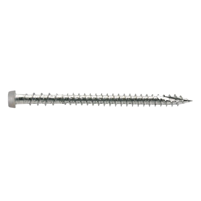 Simpson Strong-Tie DCU234P316GR (#10 x 2-3/4) Deck-Drive T20 DCU Composite Screw, Type 316, Gray (350 Pack)