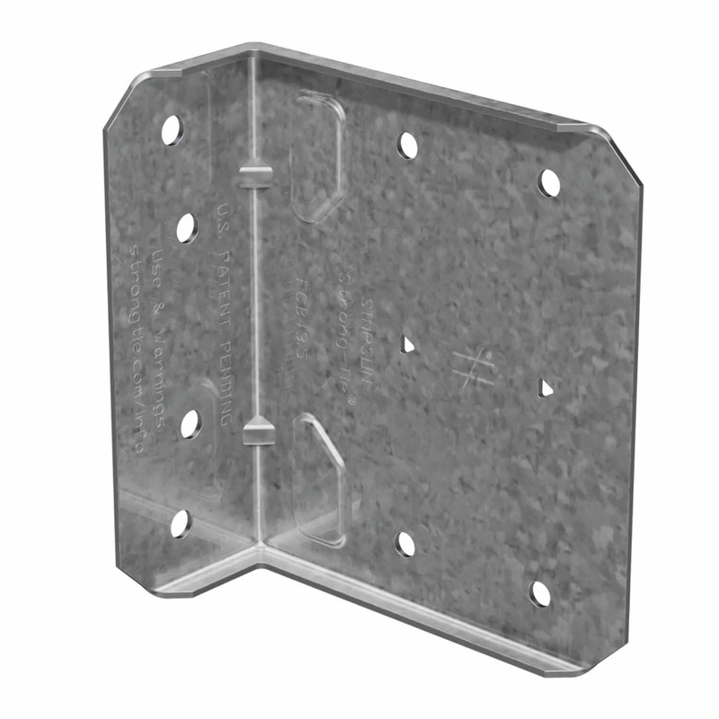 Simpson Strong-Tie FCB43.5-R25 (3-1/2 Inch) Fixed-Clip Connector for Cold-Formed Steel Framing (25 Pack)