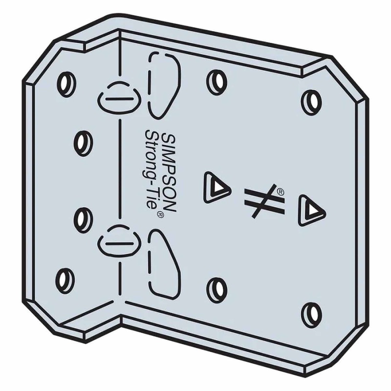 Simpson Strong-Tie MFCB43.5-R25 (3-1/2) Bypass Framing Fixed-Clip Connector (25 Pack)