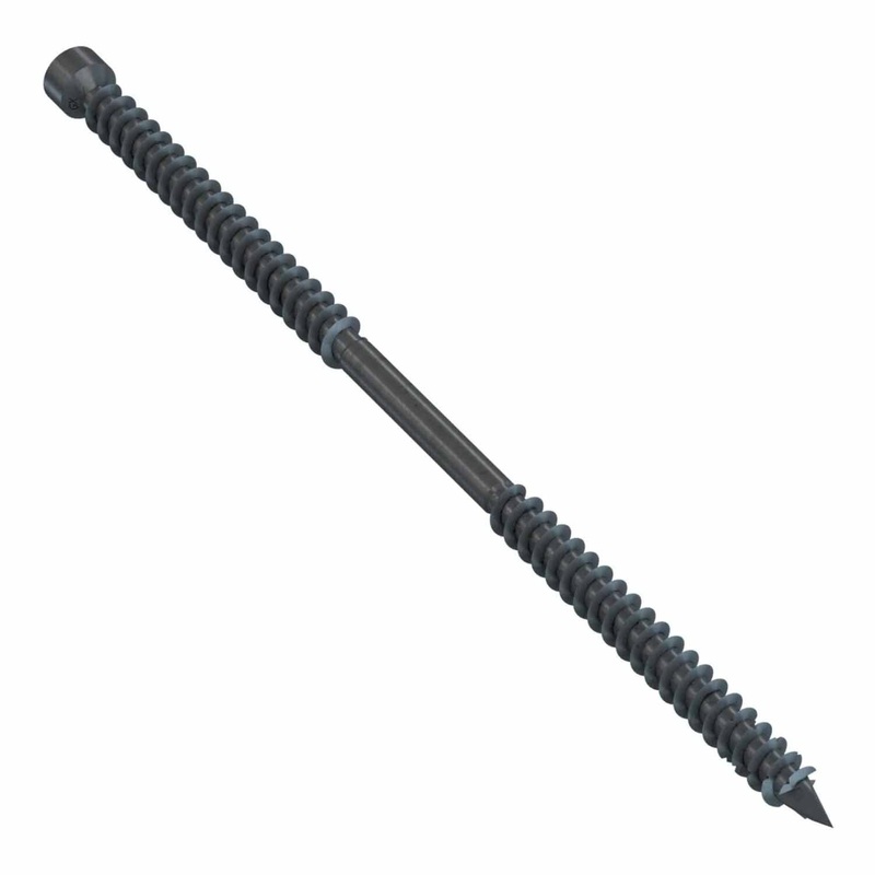 Simpson Strong-Tie SWD18614DBB-R50 (0.180-in x 6-1/4-in T30) Double-Threaded Screw Black (50 Pack)