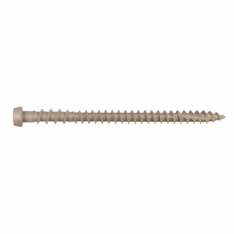 Simpson Strong-Tie DCU234GR01R70 (#10 x 2-3/4) Deck-Drive T20 DCU Composite Screw, Quik Guard Coating, Gray 01 (70 Pack)