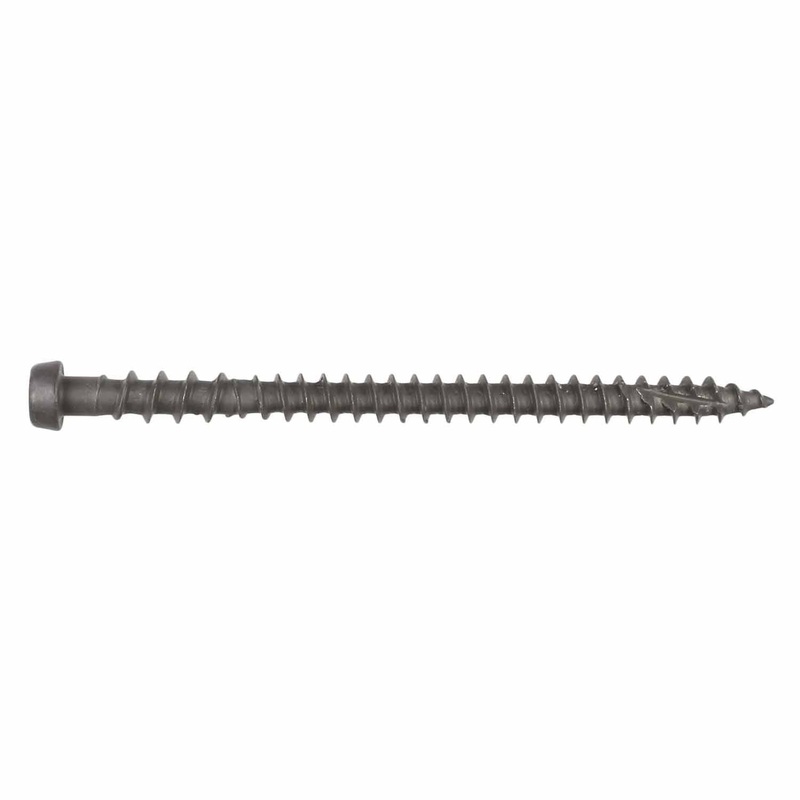 Simpson Strong-Tie DCU234GR04R70 (#10 x 2-3/4) Deck-Drive T20 DCU Composite Screw Quik Guard Coating Gray 04 (70 Pack)