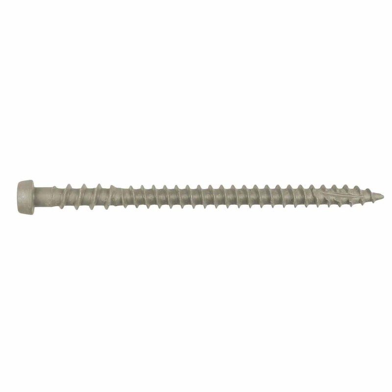 Simpson Strong-Tie DCU234GRR70 (#10 x 2-3/4) Deck-Drive T20 DCU Composite Screw, Quik Guard Coating, Gray (70 Pack)