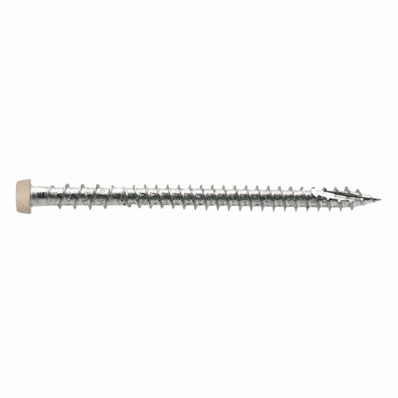 Simpson Strong-Tie DCU234MB316TN02 (#10 x 2-3/4) Deck-Drive T20 DCU Composite Screw Type 316, Tan 02 (1750 Pack)