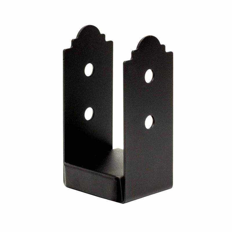 Simpson Strong-Tie APB44 (4×4) Outdoor Accents Mission Collection ZMAX Black Powder-Coated Post Base