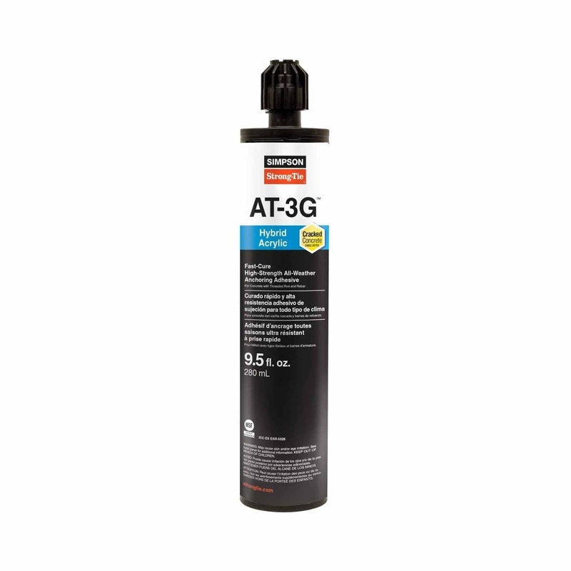 Simpson Strong-Tie AT3G10 (9.5-oz) High-Strength Acrylic Anchoring Adhesive Cartridge