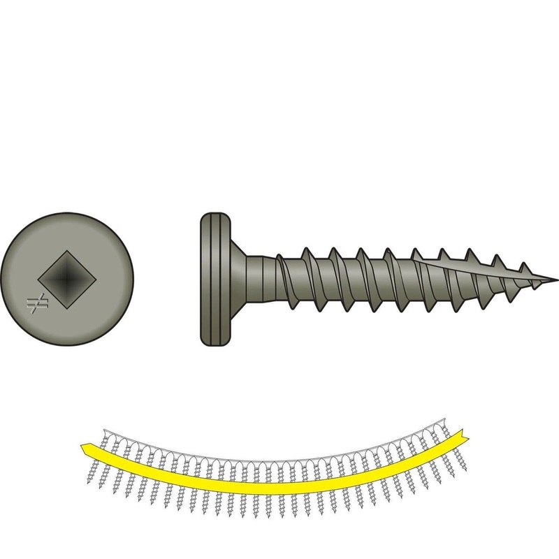 Simpson Strong-Tie PCQ112BS1012 (#10 x 1-1/2, 12 TPI) Standing-Seam-Roofing Panel Clip Screw Pancake Head Quik Guard Coated Collated Screw (1500 Pack)