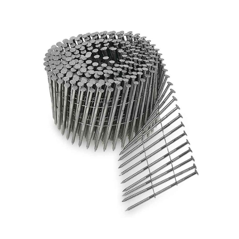 Simpson Strong-Tie S13A200SNC (15 Degree) Wire Coil Full Round Head Ring-Shank Siding Nail (2) Type 304 (3600 Pack)