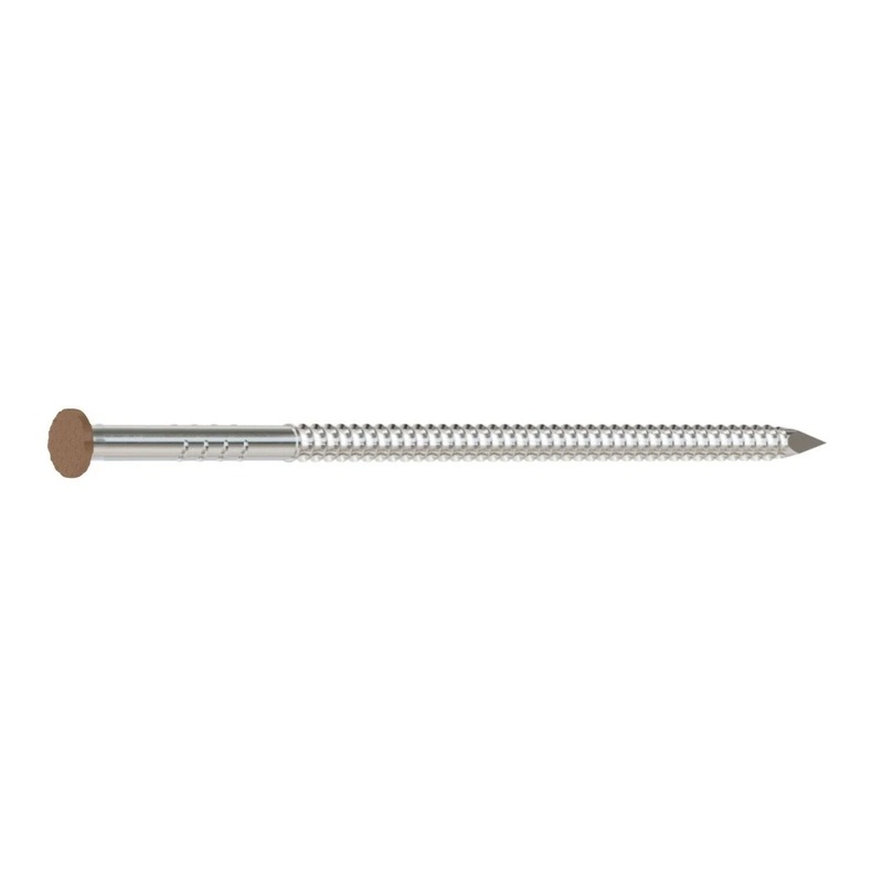 Simpson Strong-Tie S6SNDSB (2 x .092) Painted Siding Nail Type 304 Stainless Steel, Sienna (25 lb. Tub)