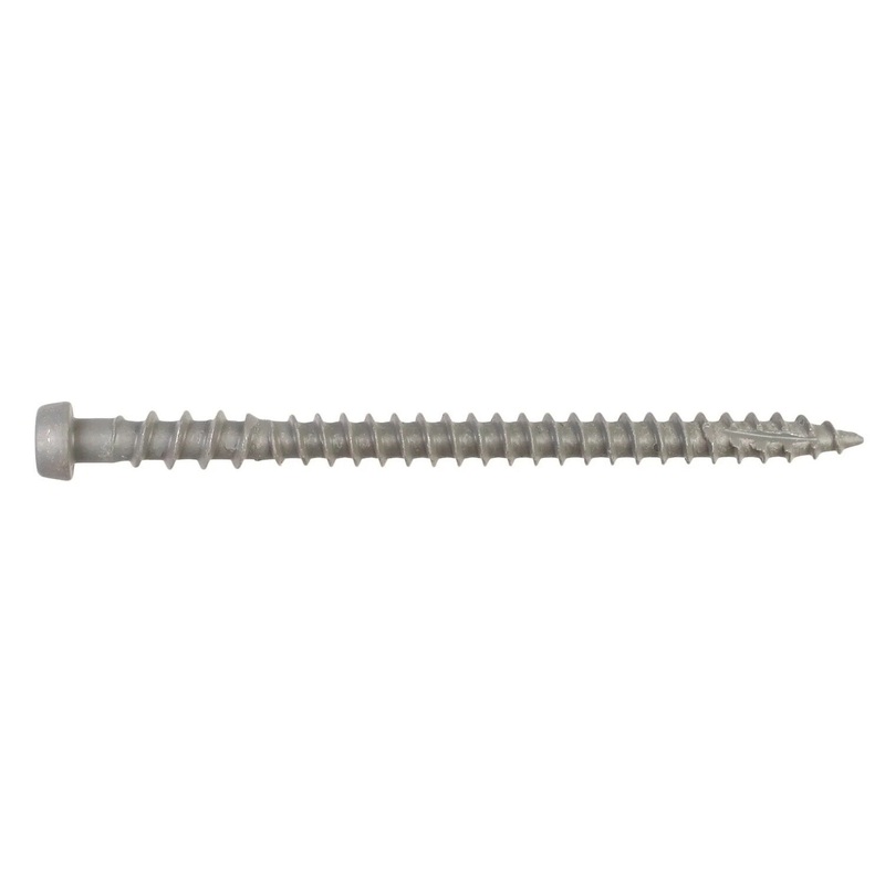Simpson Strong-Tie DCU234GRMB (#10 x 2-3/4) Deck-Drive T20 DCU Composite Screw, Quik Guard, Gray (1750 Pack)