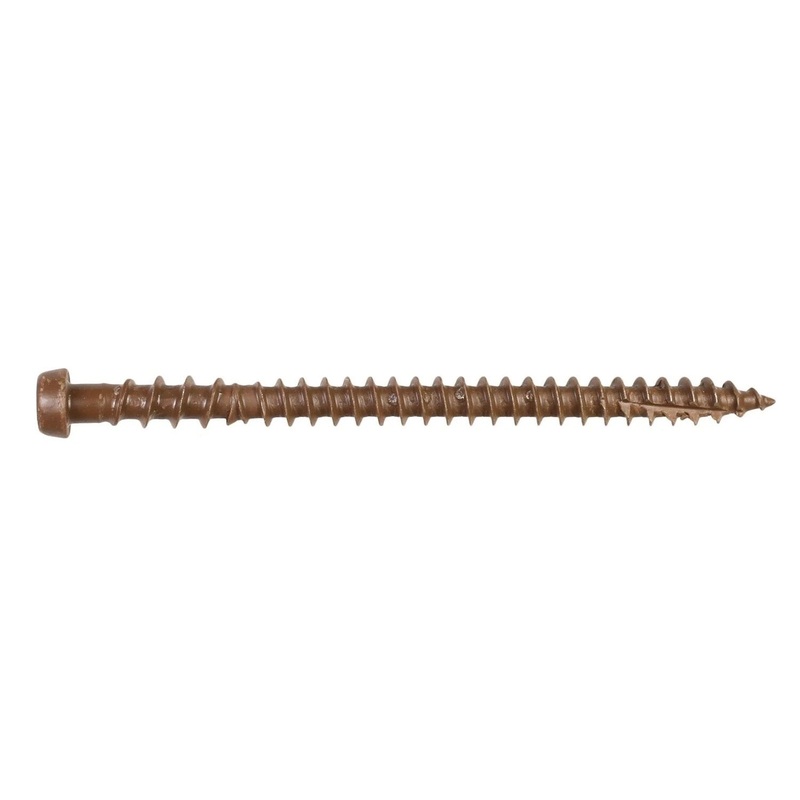 Simpson Strong-Tie DCU234TN01R350 (#10 x 2-3/4) Deck-Drive T20 DCU Composite Screw, Quik Guard Coating, Tan 01 (350 Pack)
