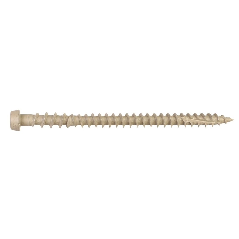 Simpson Strong-Tie DCU234TN02R350 (#10 x 2-3/4) Deck-Drive T20 DCU Composite Screw Tan 02 (350 Pack)
