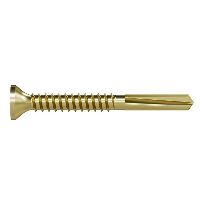 Simpson Strong-Tie PPHD134B1016 (#10 x 1-3/4 T25) Strong-Drive PPHD Sheathing-to-CFS Screw, Yellow Zinc (4000 Pack)