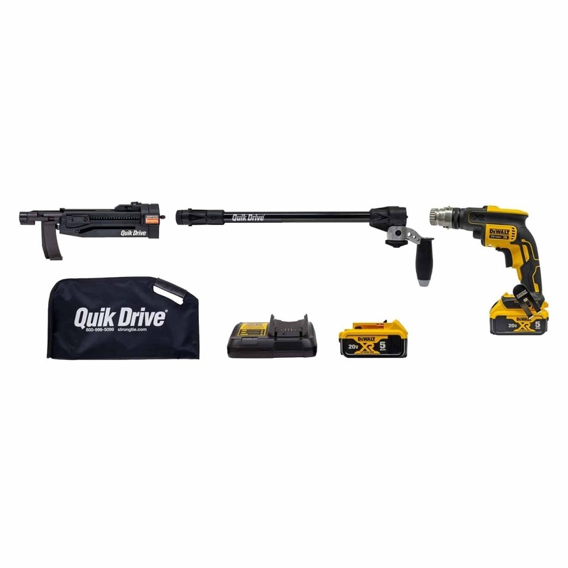 Simpson Strong-Tie PRO200SG2C2K (2500 RPM) Quik Drive Cordless PRO200S Multi-Purpose System with DeWalt 2500 RPM Screwdriver Motor