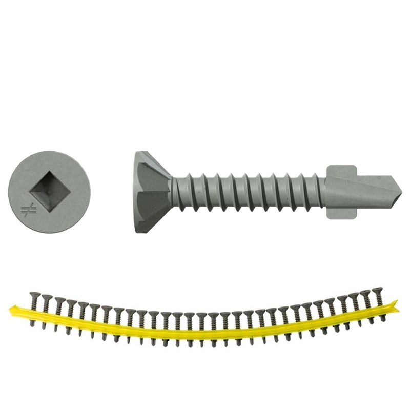 Simpson Strong-Tie CBSDQ106S (#8 x 1-1/16) Sheathing-to-CFS Screw Ribbed Flat Head (2500 Pack)