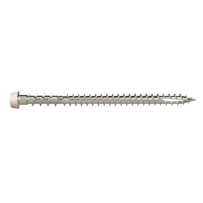 Simpson Strong-Tie DCU234MB316GR05 (#10 x 2-3/4) Deck-Drive T20 DCU Composite Screw, Type 316, Gray 05 (1750 Pack)