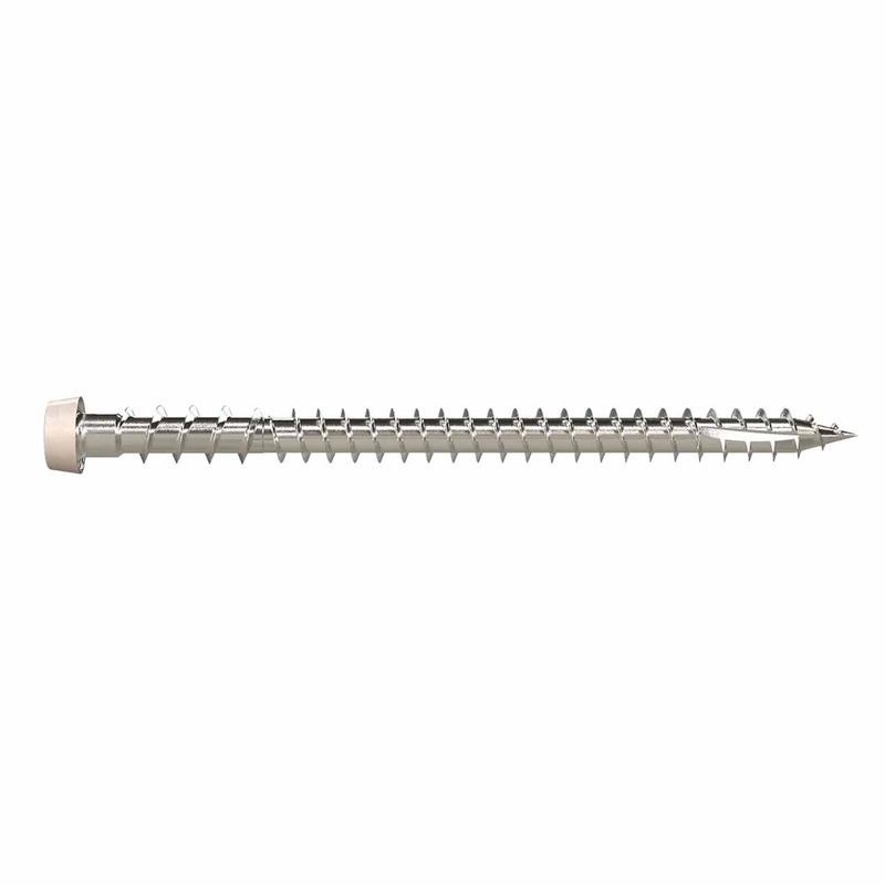 Simpson Strong-Tie DCU234S316GR05 (#10 x 2-3/4) Deck-Drive DCU Composite Screw Collated Type 316 Gray 05 (1000 Pack)
