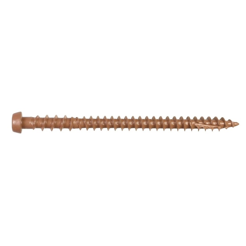 Simpson Strong-Tie DCU234TN03MB (#10 x 2-3/4) Deck-Drive DCU Composite Screw T20, Tan 03 (1750 Pack)