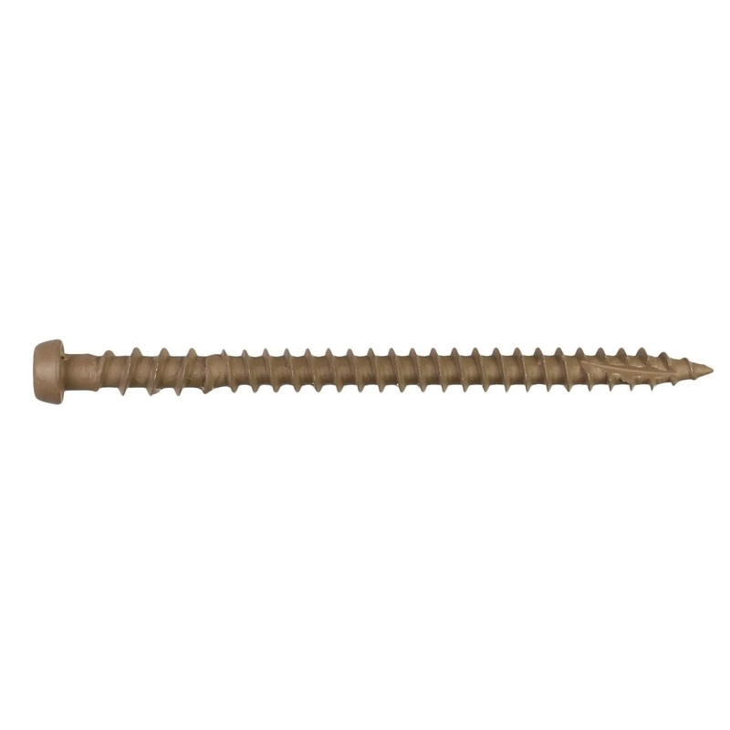 Simpson Strong-Tie DCU234TNMB (#10 x 2-3/4) Deck-Drive T20 DCU Composite Screw, Quik Guard, Tan (1750 Pack)