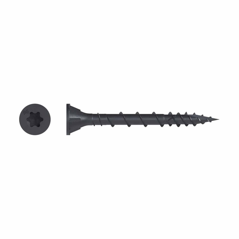 Simpson Strong-Tie DSVBK3R210 (#10 x 3 T25) Deck-Drive DSV Wood Screw, Flat Head, Quik Guard Coating, Black (210 Pack)