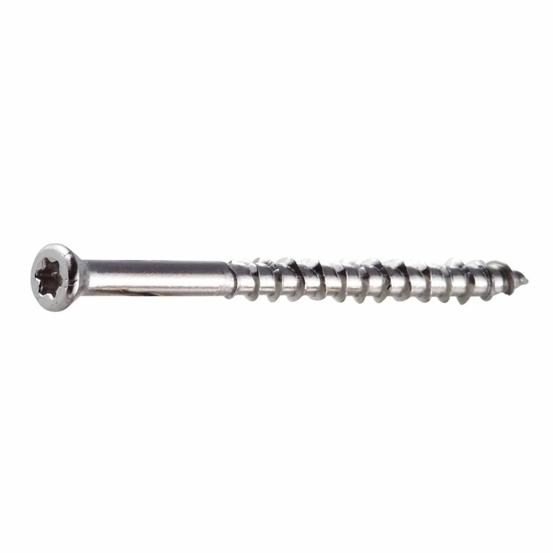 Simpson Strong-Tie S09400WP5 (#9 x 4 T-20) Trim Head Type 305 Stainless Steel Deck-Drive DWP Wood Screw (5 lb. Tub)